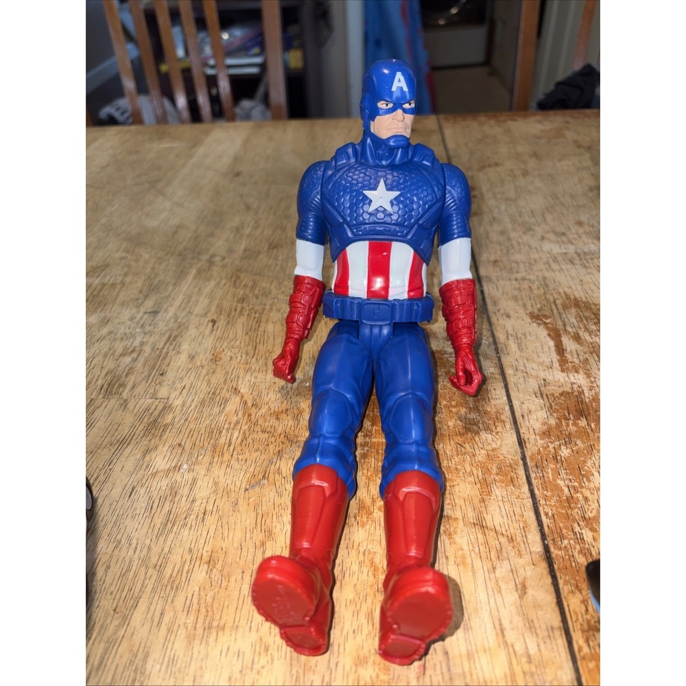 Marvel Captain America 12 Inch Action Figure Titan Hero Series Blue Red